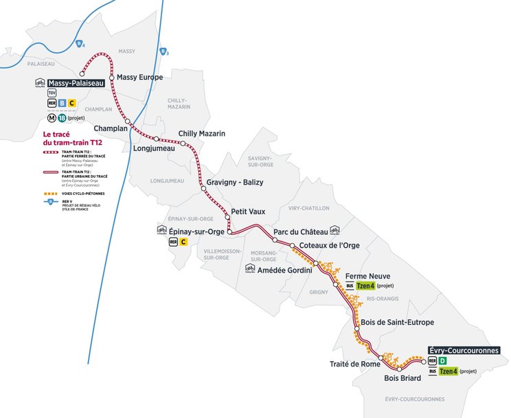 DÉMARRAGE DE LA MARCHE À BLANC DU TRAM-TRAIN T12 : DERNIÈRE ÉTAPE AVANT L'INAUGURATION DU 9 DÉCEMBRE
